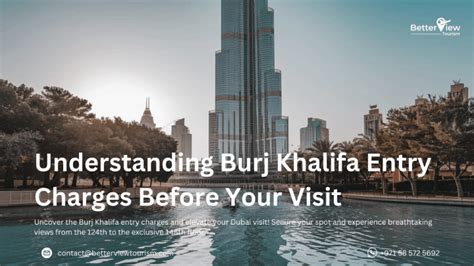What are charges to visit Burj Khalifa .
